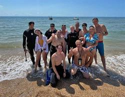 Работали с двух катеров на участке пляжей между Благовещенской и Витязево